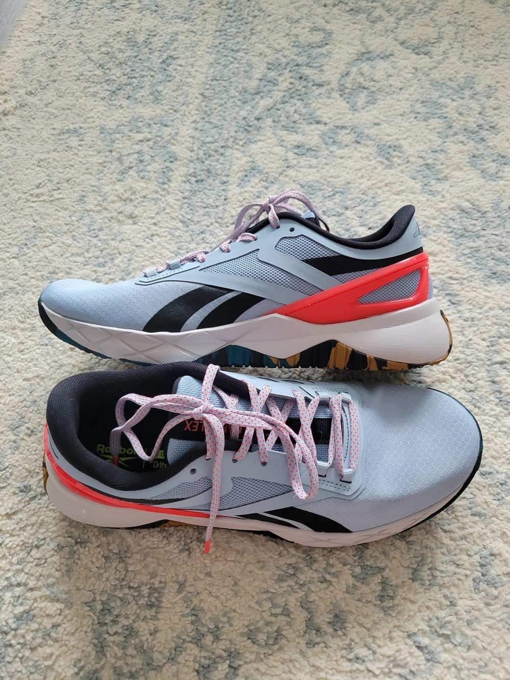 Reebok Nanoflex TR 'Gable Grey Cherry Camo' Running Shoes Size 7.5